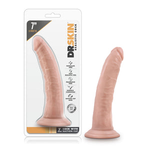 Dr. Skin - 7 Inch Cock With Suction Cup -  Chocolate/Vanilla