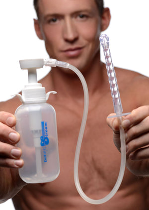 Pump Action Enema Bottle With Nozzle