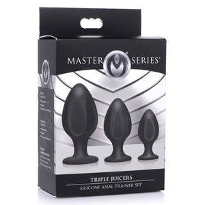 Triple Juicers Silicone Anal Trainer Set - Black