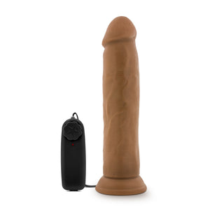 Dr. Skin - Dr. Throb - 9.5 Inch Vibrating  Realistic Cock With Suction Cup - Chocolate/Mocha/Vanilla