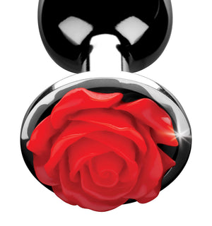 Red Rose Anal Plug - Small