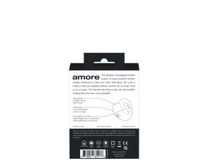 Amore Rechargeable Pleasure Vibe - Black/Purple/Red