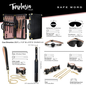 Temptasia - Safe Word - Bondage Kit With Suitcase  - Black