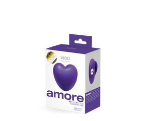 Amore Rechargeable Pleasure Vibe - Black/Purple/Red