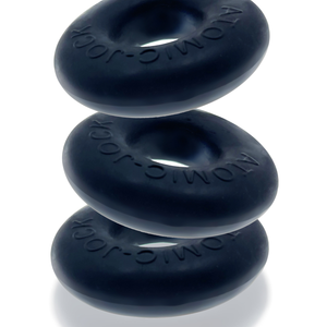 Ringer Cockring 3 Pack - Small - Night Black