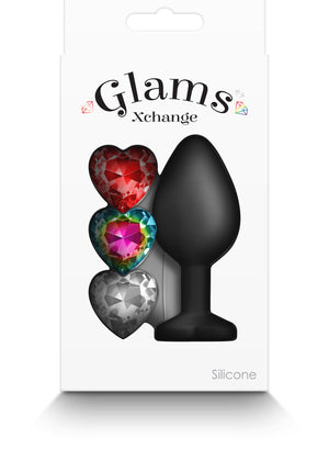 Glams Xchange Heart - Medium - Black