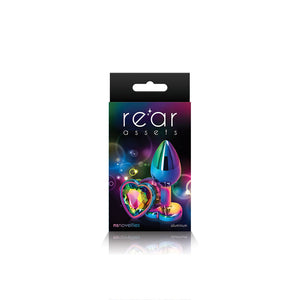 Rear Assets - Multicolor Heart - Medium - Rainbow