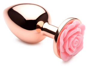 Pink Rose Gold Anal Plug - Large