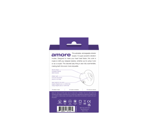 Amore Rechargeable Pleasure Vibe - Black/Purple/Red