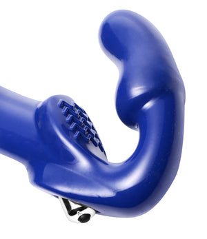 Revolver II Vibrating Strapless Strap on Dildo -  Blue