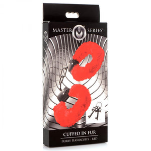 Cuffed in Fur Furry Handcuffs - Black