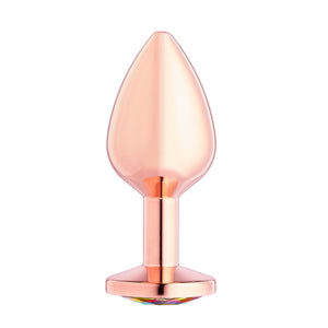 Cloud 9 Novelties Anal Gems Jeweled Gold Chromed Anal Plug - Small/Med/Lg