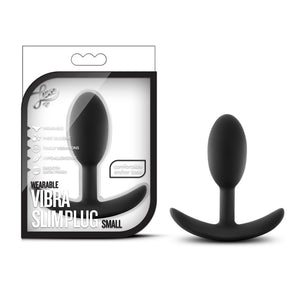 Luxe - Wearable Vibra Slim Plug - Small - Black