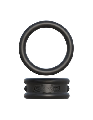 Fantasy C-Ringz Max Width Silicone Rings - Black