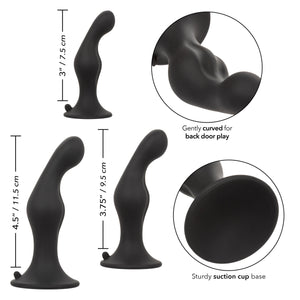 Silicone Anal Ripple Kit - Black