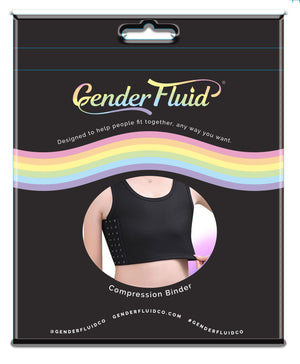 Gender Fluid Chest Compression Binder - 2xl -  Black