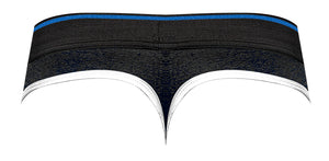 Retro Sport Panel Thong - S/ M - Black/ Blue