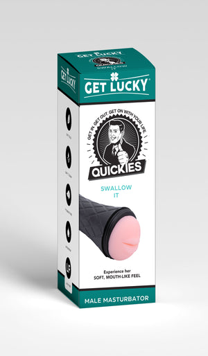 Get Lucky Quickies Swallow It  Male Masturbator