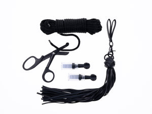 Tied and Twisted Bondage Kit - Black