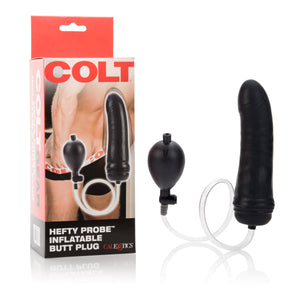 Colt Hefty Probe Inflatable Butt Plug - Black