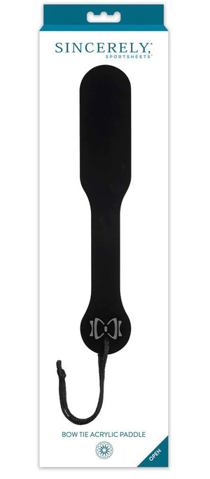 Bow Tie Acrylic Paddle - Black