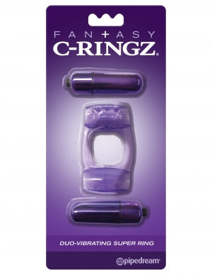 Fantasy C-Ringz Duo-Vibrating Super Ring Purple