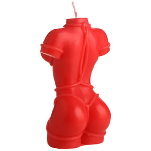 Bound Goddess Drip Candle - Black/Red