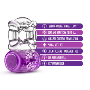 Play With Me - Pleaser Rechargeable C-Ring - Purple
