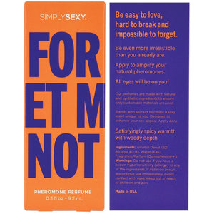 Simply Sexy Pheromone Perfume Forget Me Not 0.3  Oz