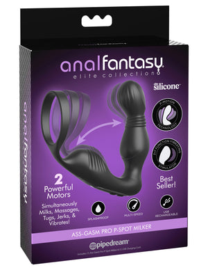 Anal Fantasy Elite Ass-Gasm P-Spot Milker - Black