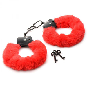Cuffed in Fur Furry Handcuffs - Black